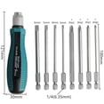 thumbnail image 3 of 9 PCS/Set Slotted Screwdrivers Magnetic Self-locking Metric Hand Tool Set Household Repair Hand Screwdrivers Tool Kit, 3 of 8