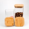 thumbnail image 4 of Contenedores de alimentos Frascos de vidrio para almacenar Frasco para dulces Contenedor para sal y pimienta Contenedor transparente Contenedores para almacenar alimentos, 4 of 6