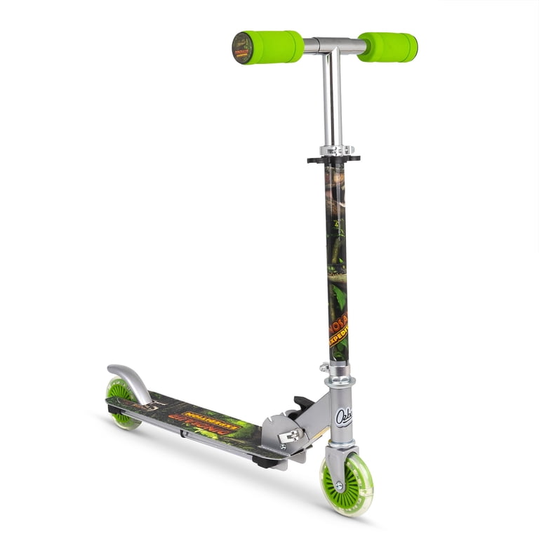 Ozbozz: Flashing Scooter - Dinosaur - Light-Up Wheels & Deck
