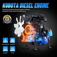 thumbnail image 5 of DigMaster 4000lb Mini Excavator Kubota Diesel Twin-Cylinder Engine  Hydraulic thumb Compatible Multiple Attachment farms yards forestry and more EPA, 5 of 10