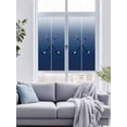 thumbnail image 4 of Sun Blocking Glass Window Film, Navy Blue Ice Hockey Window Privacy Film Frosted, Winter Sports Ball Games Ombre Reusable Windows Privacy Sticker for Home Decor, Nursery, 23.6 x 78.7 Inches, 4 of 9