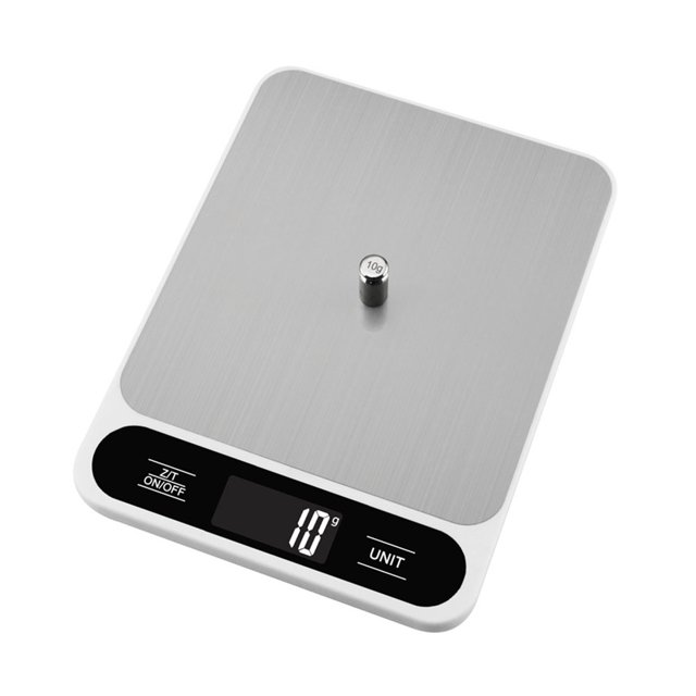 FLhrweasw Báscula Bolsillo Digital Graduación Precisa para Alimentos 5 Kg/1 G (blanco 5 Kg/1 G)