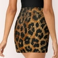 thumbnail image 3 of Women's Leopard Print Print High Waist A-Line Mini Skirts Colorful Pleated Short Skirt Trendy E-Girls Streetwear, 3 of 5