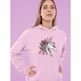 thumbnail image 2 of Unicorn Skull Neighing Hoodie Women -Smartprints Designs, Female 3X-Large, 2 of 4