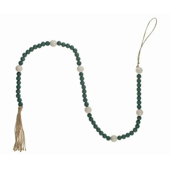 Guirlande De Perles À Double Bois (Vert)