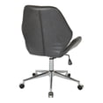 thumbnail image 3 of Chaise de Bureau Chatsworth en Similicuir Noir avec Base Chromée, 3 of 7