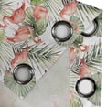 thumbnail image 4 of Ambesonne Grommet Curtain, , 50"x96", Coral Olive Green White, 4 of 5