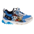 thumbnail image 3 of Nickelodeon Paw Patrol Toddler Boys Sneakers with 5 White Lights, Blue Gray, Size: 10, 3 of 8