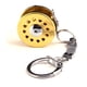 thumbnail image 2 of Carrete de pesca en miniatura, llavero, llavero dorado, 2 of 4