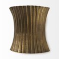 thumbnail image 2 of Mercana Letitia 10.5L X 5.5W X 11.0H Gold Hammered Metal Fan Wall Sconce, 2 of 7
