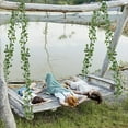 thumbnail image 3 of Fake Vines for Room Decoration, Ivy Leaf Wreath for Green Bedroom Decoration, Aesthetic Hanging Vines for Wall Decoration, 3 of 6