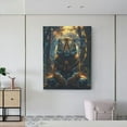 thumbnail image 6 of Kdxio Forest Meditating Tiger Pattern Canvas Wall Art 12x16 Inches - Waterproof HD Print Solid Wood Frame for Living Room & Bathroom,Vertical, 6 of 8