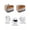 Gray Orange, variant on Orange Gray Toaster Cover 4 Slice, Large Kitchen Appliance Covers, Farmhouse Retro Gradient Wooden Grain Toaster Oven Cover with Loop, Bread Machine Cover Polyester Dust Cover Protection