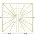thumbnail image 3 of CosmoLiving by Cosmopolitan Gold Metal Half Moon Mirror Geometric Wall Decor with Gold Frame (2 Count), 3 of 7