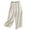 Beige, variant on BVOFAR Cotton Linen Pants for Women Trendy Elastic Waist Palazzo Pants Summer Casual Wide Leg Trousers with Pockets 2025
