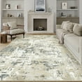 thumbnail image 4 of WIPONKEN 6x9 Area Rug for Living Room and Bedroom, Washable Modern Abstract Low-Pile Mat with Non-Slip Backing, 4 of 6