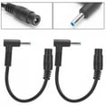 thumbnail image 2 of Small Mouth Line Adapter Line, 2pcs Connector Line, DC Pointed Plug Connector Cable 5.5x2.1mm Female To 4.5x3.0mm Male For  Laptop  Notebook, 2 of 8
