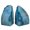 Teal-A Grade 2 - 3 Lbs, variant on Agate Bookends Natural A Grade 2 - 3 Lbs Geode Decor
