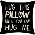 thumbnail image 1 of shiyou-for Wife Husband Throw Pillow Covers Gifts for Women Girlfriend Boyfriend Anniversary Birthday Gifts for Men Husband Long Distance Relationship Gifts for Him Her 18 x 18 Pillow Case, 1 of 4