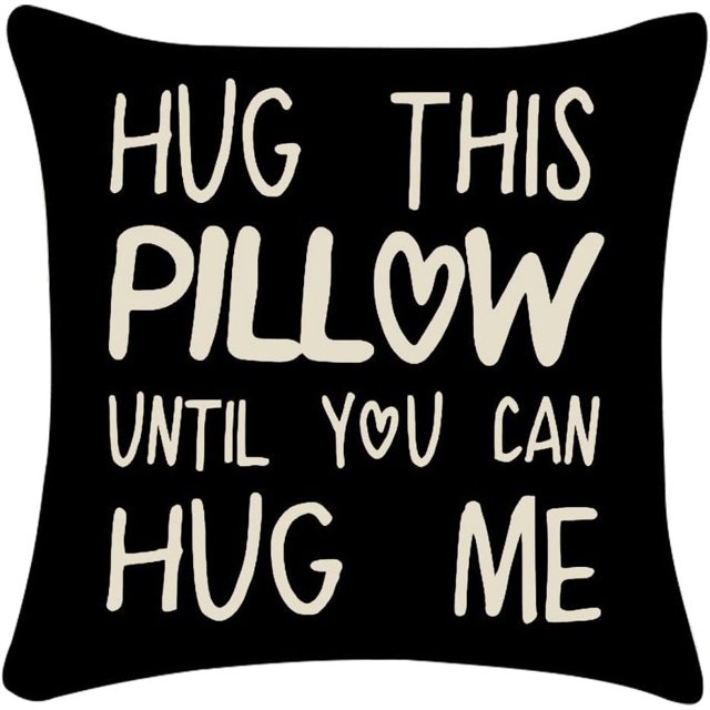 shiyou-for Wife Husband Throw Pillow Covers Gifts for Women Girlfriend Boyfriend Anniversary Birthday Gifts for Men Husband Long Distance Relationship Gifts for Him Her 18 x 18 Pillow Case