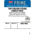 USDA Prime Beef Top Sirloin Steaks, Boneless, Family Pack, 4 Count