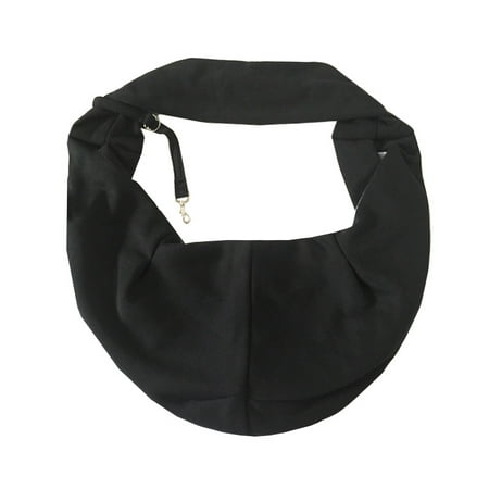 Pet Carrier Bag for Cats and Dogs  Outdoor Travel Dog Shoulder Bag  Single Comfort Sling Handbag  Tote Pouch (black)