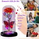 thumbnail image 4 of CaiYueKe LED Rose Night Light with Butterflies Glass Dome Preserved Flower Romantic Gift for Women Valentine's Day Birthday Christmas Home Decor, 4 of 8