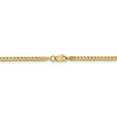 thumbnail image 3 of Primal Gold 14 Karat Yellow Gold 2.3mm Flat Beveled Curb Chain, 3 of 5