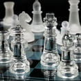 thumbnail image 3 of shieny International Glass Chess Set 10 Inch Chess Board and 32 Clear Glass Pieces Chess Gift for Adults Beginners, 3 of 7