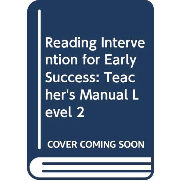 Pre-Owned Reading Intervention for Early Success: Teacher's Manual, Level 2