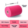 thumbnail image 3 of Craft And Party, Fuchsia Tulle Fabric Roll 6" by 100 Yards (300 ft) Fuchsia Fabric Tulle Spool for DIY Tutu Bow, Wedding, and Decoration., 3 of 5