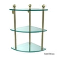 thumbnail image 5 of 3 Tier Corner Glass Shelf - Satin Chrome, 5 of 5