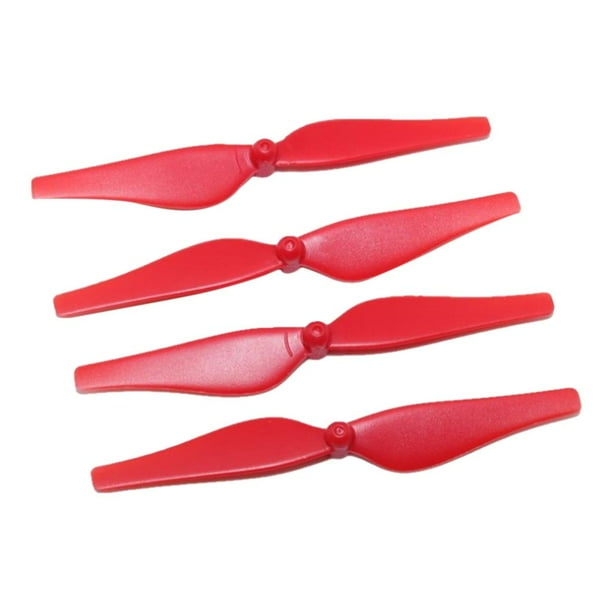 2 pares de hélices para cuadricóptero (2CW 2CCW) compatibles con DJI rojo