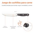 thumbnail image 3 of Amazon Basics - Juego de cuchillos para carne de cocina, 8 piezas, color negro, 3 of 8