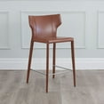 thumbnail image 2 of Adoro Tabouret de Comptoir en Similicuir Moderne Mi-Siècle - Qualité Contractuelle, 2 of 4