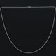thumbnail image 3 of 3X Cadena de Mujer de Joyeria, "O" Collar de Acero Inoxidable, Plata - 2 mm de - 65 cm de Longitud, 3 of 5