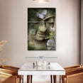 thumbnail image 3 of Elephant Stock Inner Tranquility Wall Art - Vertical Multi Panel Canvas - Living Room Wall Decor - Religion And Spirituality Multi Panel - Gray And Beige Decor By Fusion Idol Arts - 32" x 50", 3 of 8