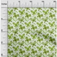thumbnail image 1 of oneOone Cotton Cambric Light Green Fabric Insect & Floral Feather Dress Material Fabric Print Fabric By The Yard 56 Inch Wide, 1 of 4