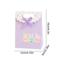 thumbnail image 3 of NWOKYZGH 12Pcs Easter Bunny Party Favor Bags Pastel Paper Treat Bags with Ribbon Bow Stickers Candy Goodie Bags for Spring Birthday Baby Shower, 3 of 6