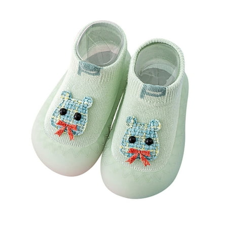

Baby Soft Sole Non-Slip Shoes Boys Girls Animal Cartoon Socks Shoes Toddler Warmthe Floor Socks Non Slip Prewalker Shoes