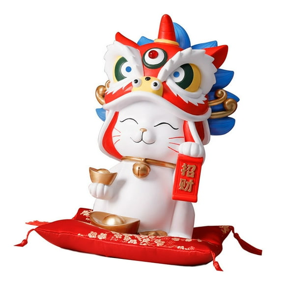 Fortune Cat Saving Pot,Fortune Cat Figure Ornament Fortune Cat Ornament Fortune Cat Figure Solid Performance