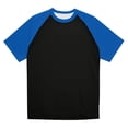 thumbnail image 6 of T -Shirts for Men Raglan Sleeve Crewneck Elastic Outdoor Tops Basic Short Sleeve Soft Gym Pullover, 6 of 6