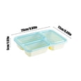 thumbnail image 4 of Qwtwty Kids Lunch Box Plastic Three Compartment Microwave Lunch Box for Office Workers Canteen Lunch Box on Clearance, 4 of 6