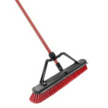 Libman High Power Plastic 24 in. Push Broom with Squeegee