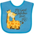 thumbnail image 3 of Inktastic My Great Grandma Loves Me Boys or Girls Baby Bib, 3 of 4