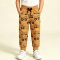 thumbnail image 2 of Boys Sweatpants Joggers Ages 1-8 Years Kids Casual Pants with Pockets Elastic Waist Cartoon Print Trousers, 2 of 8