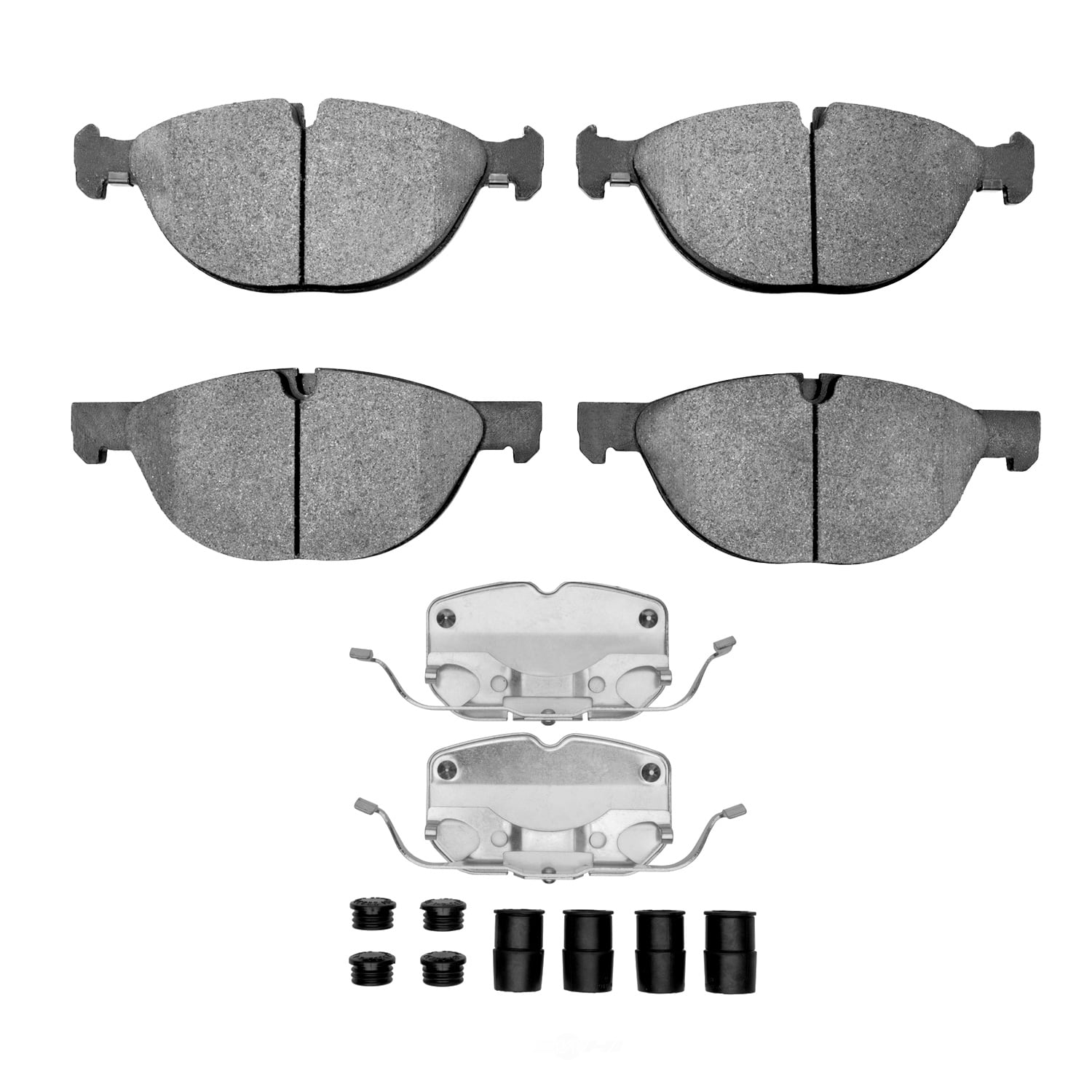 Dynamic Friction Company 1552-1381-01 DFC 5000 Advanced Brake Pads - Low Metallic and Hardware Kit