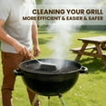 thumbnail image 4 of Bristle Free Grill Brush, Safe BBQ Cleaner with Stainless Steel Scraper for Outdoor Grill, 4 of 7