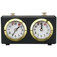 thumbnail image 3 of Fichiouy International Analog Chess Mechanical Retro Timer Clock Two Base Time Black New, 3 of 8