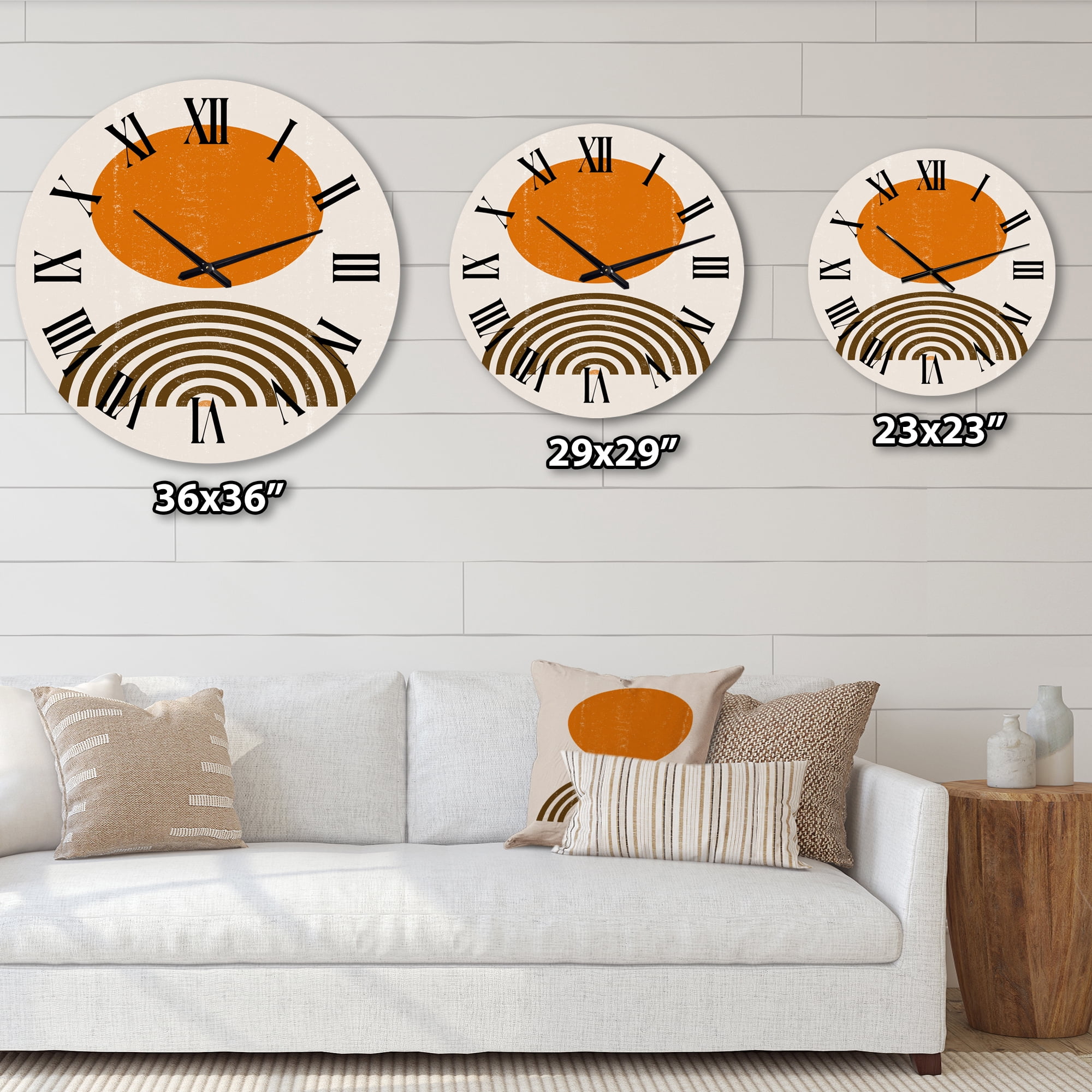 Designart 1 in Modern,Contemporary Wall Clock